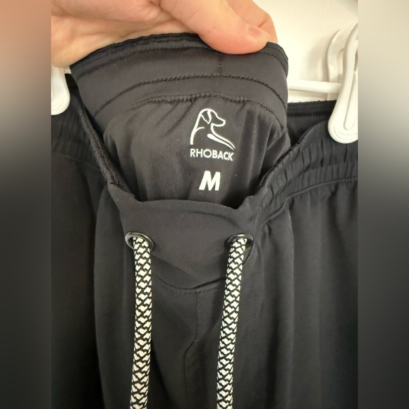 Rhoback Grit Gym Short in midnight black - 7”, size: M - Picture 5 of 5